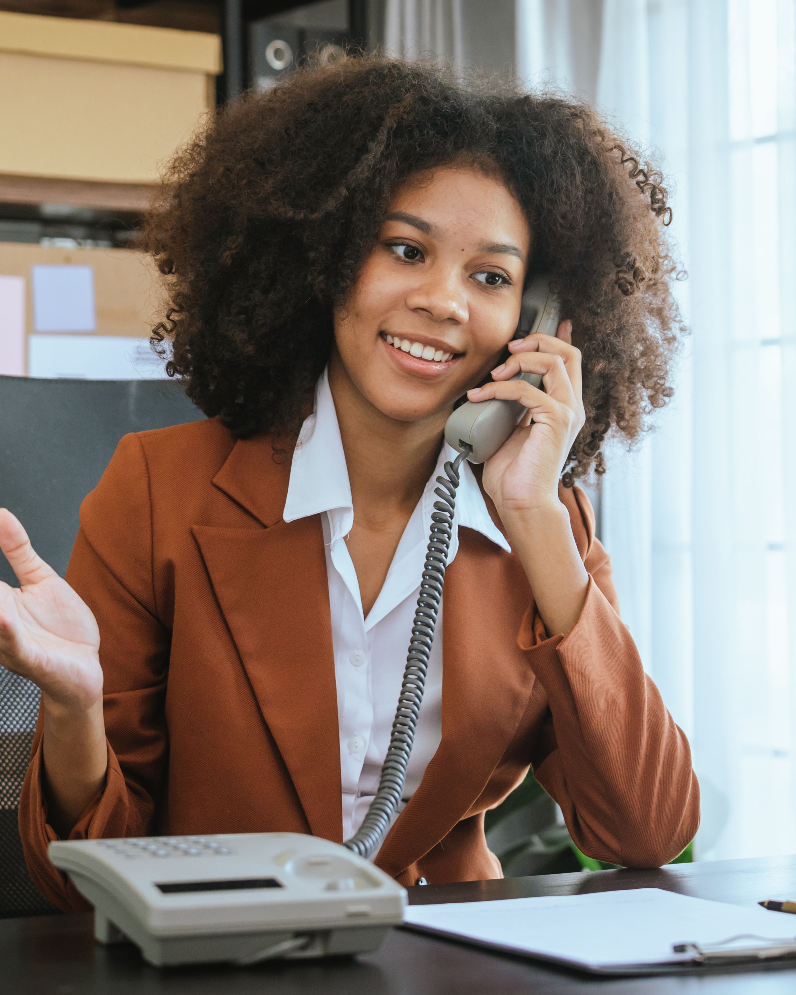 Corporate Women on telephone at the office